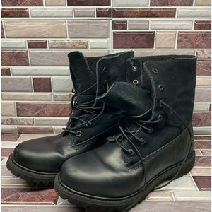 Timberland Earthkeepers Black Boots Women's Size 8M Mid Calf 8661A Fold Down